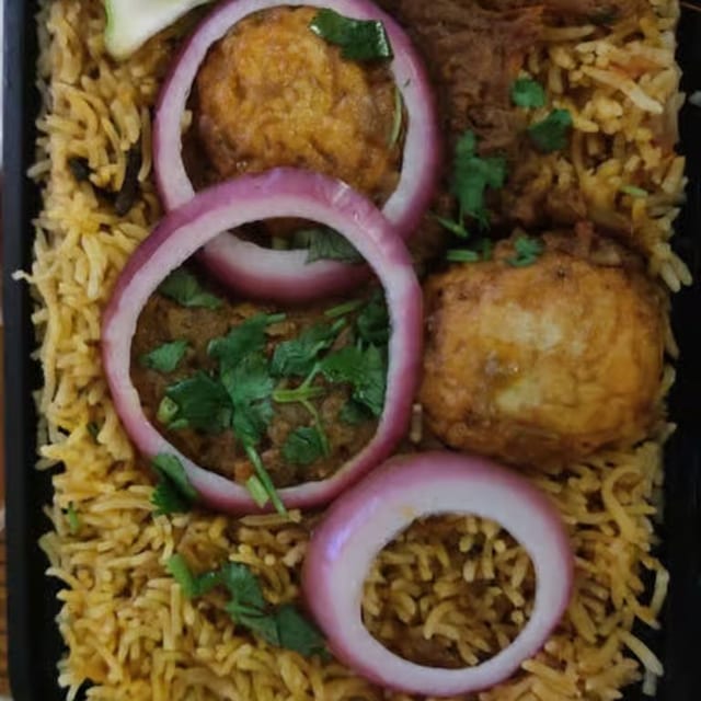 1- Egg Biryani.