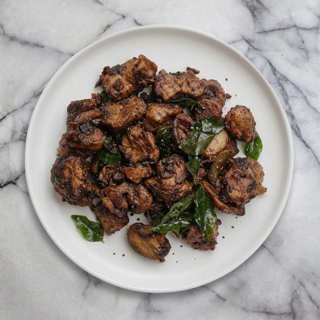 Mushroom Pepper Fry.