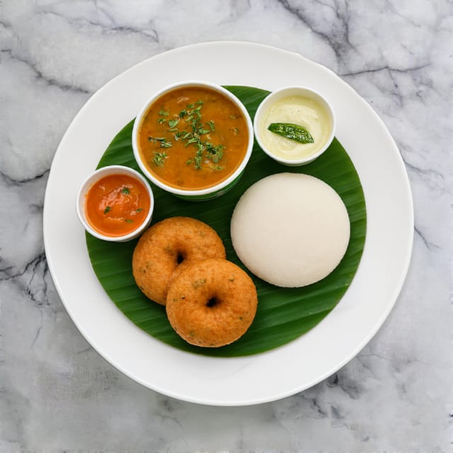Idly (1) Vada (2) Combo.