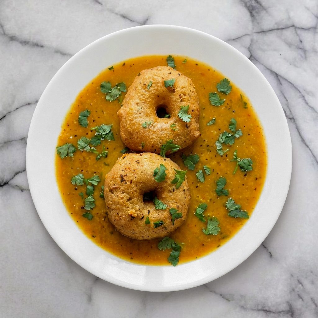 Sambar Medhu Vadai (2 Pieces).