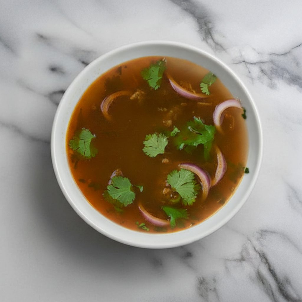Mutton Bone Soup (Nenju Elumbu Saru).