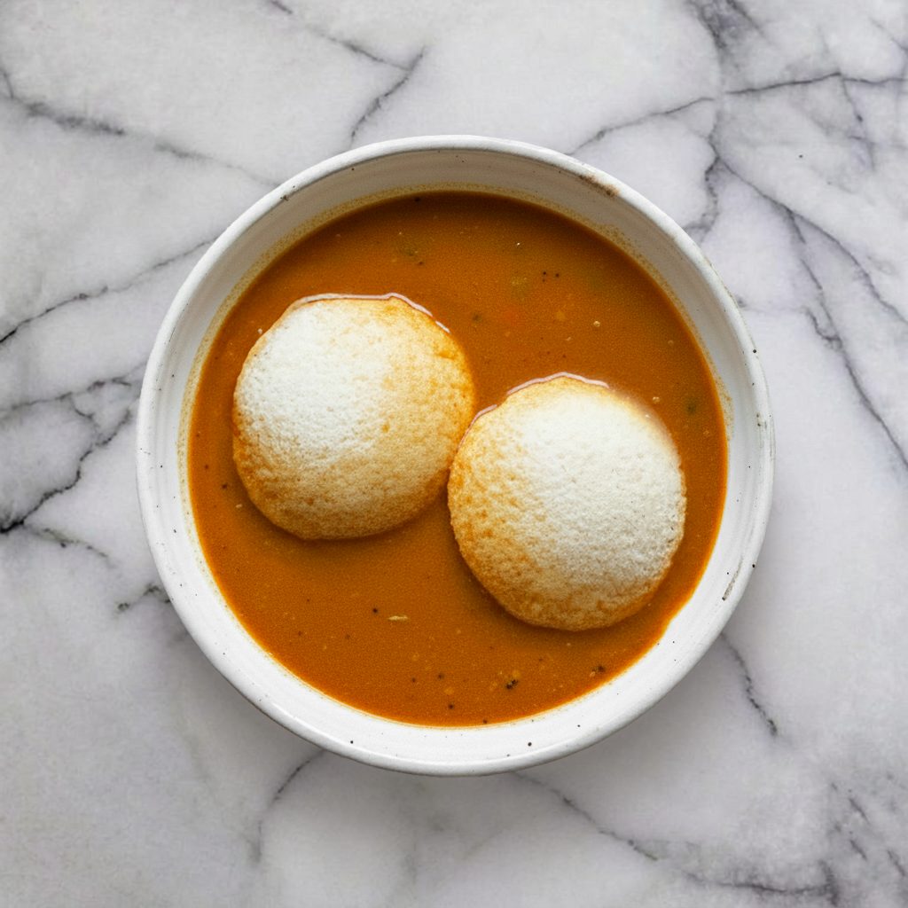 1-Sambar Idly.