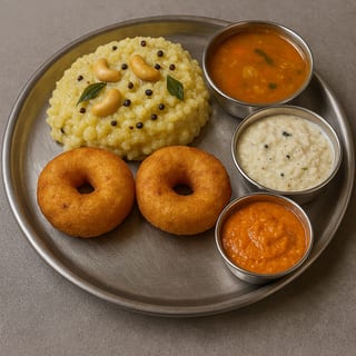 1-Pongal. Vada(2) Combo