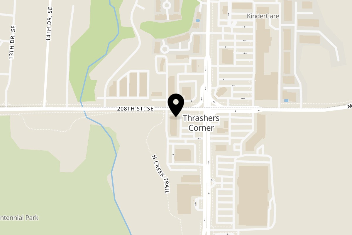 Map showing the location of Samburna Indian Restaurant on 20806 Bothell Everett Hwy UNIT 100 in Bothell